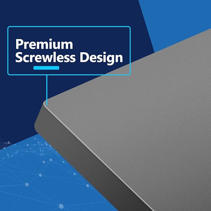 LIDER Double Blank Wall Plate, Temperature and Impact Resistant, UL Listed, Polycarbonate Thermoplastic, Screwless Design, Matte Finish, Modern Upgrade, Midsize, 2-Gang, 4.88??x 4.92?? Space Gray, 10