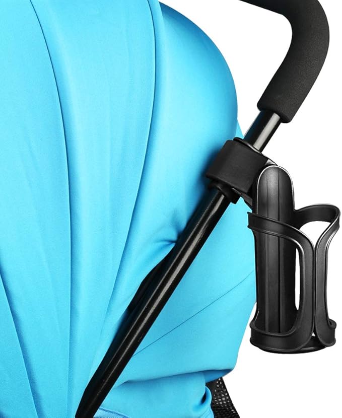 Accmor Stroller Cup Holder, Universal Cup Holder for Uppababy, Nuna, Doona Strollers, 360 ° Rotatable Bottle Holder for Stroller, Wheelchair, Walker