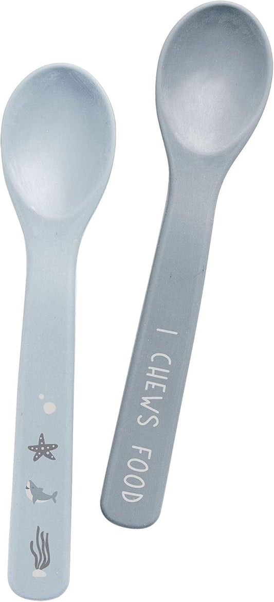 Stephen Joseph Silicone Spoon Set, Shark
