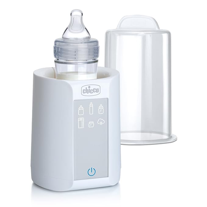 Chicco Digital Bottle Warmer & Sterilizer for Baby Bottles, Baby Food Jars, and Milk Bags | Eliminates 99.9% of Germs | 4 Heating Options | Digital Touchscreen | Automatic Shut-Off & Sound Alert