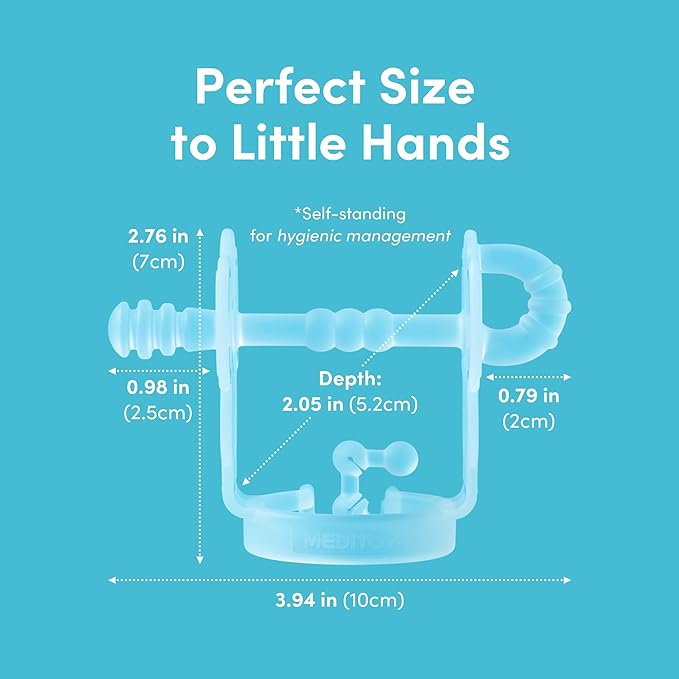 Premium Baby Hand Teether ??Soft & Hygienic Soothing Aid for Teething Discomfort in Babies 3-12 Months, BPA-Free LSR Silicone, Adjustable Wristband, Easy to Clean, Made in Korea