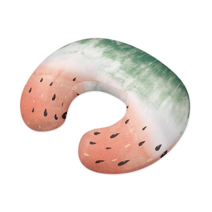 Watermelon Nursing Pillow Cover for Baby Boys Girls, Ultra Soft Replacement Breastfeeding Bottle Feeding Pillow Cover Washable Pillow Cover Keep Pillow Core Clean