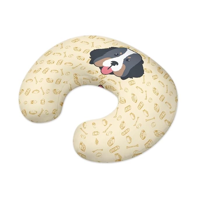 Dog Pattern Nursing Pillow Slipcover Sleeve, Ultra-Soft Baby Nursing Pillow Removable Cover for Breastfeeding Pillows, Pillow Not Included