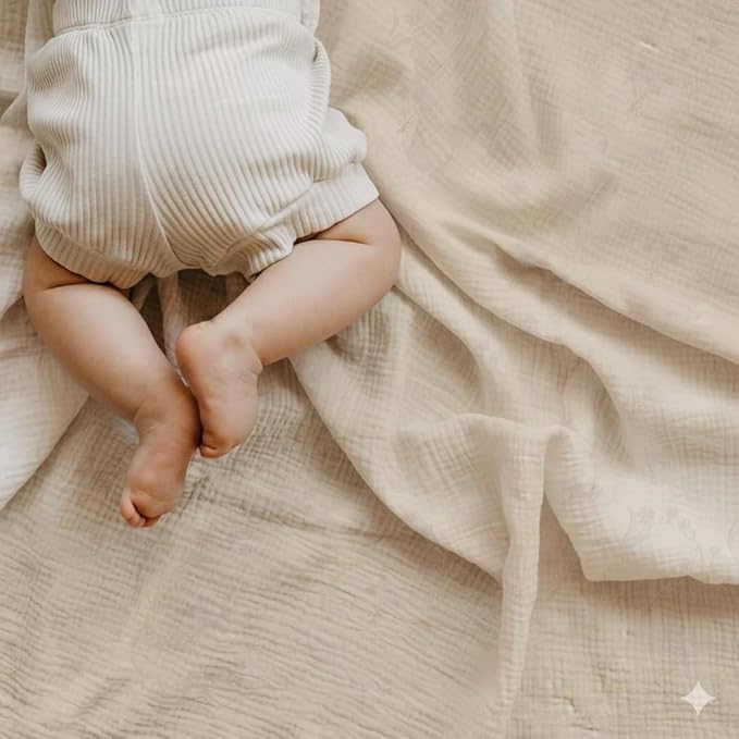 Muslin Swaddle Baby Blanket for Boys and Girls, 100% Cotton, Swaddles for Newborns, 47"x47", Soft Breathable Skin Friendly Warm ??Pack of 2