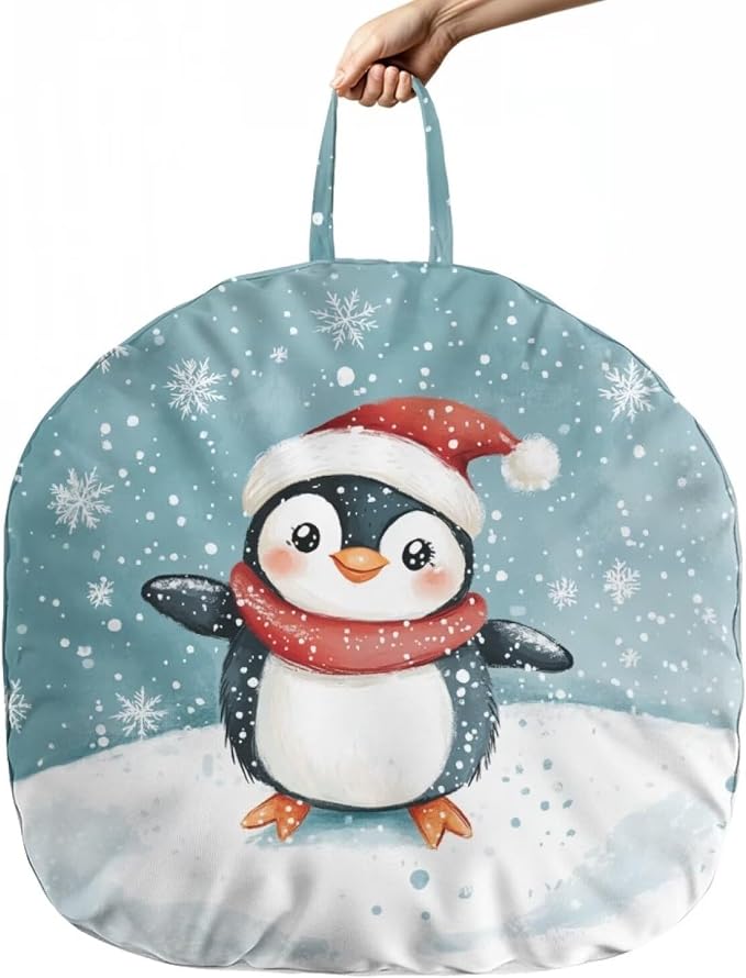 Christmas Penguin Nursing Pillow Cover Neutral Breastfeeding Pillow Cover Fits 22.6in*24in Nursing Pillow for Baby Boy Girl Neutral Baby Nursing Pillow Cover Feeding Pillow Cover