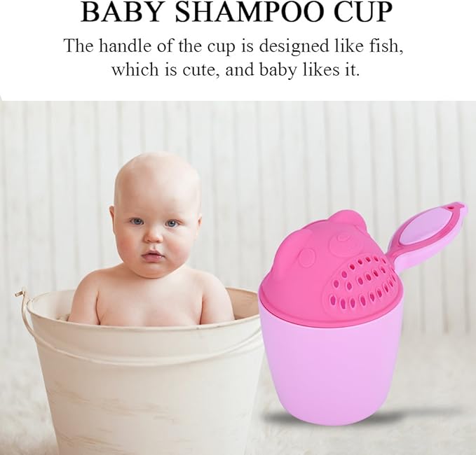 Zerodis Shampoo Cup, Baby Shampoo Cup Cute Kids Wash Hair Bathing Flusher Cup Eye Rinse Cup for Infant Toddler Children()