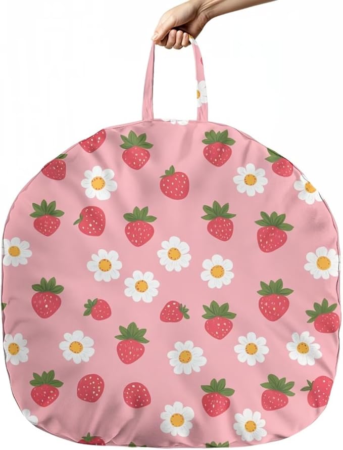 Cute Strawberry Nursing Pillow Cover Neutral Breastfeeding Pillow Cover Fits 22.6in*24in Nursing Pillow for Baby Boy Girl Neutral Baby Nursing Pillow Cover Feeding Pillow Cover