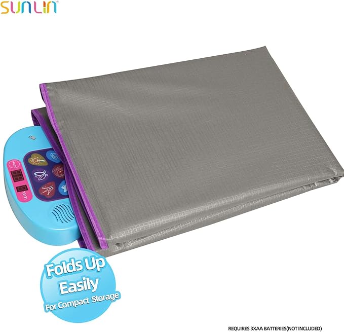 SUNLIN Dance Mat - Rhythm Step Play Mat - Dance Game Toy Pad with LED Lights, Gift for Kids Girls 3-12, Adjustable Volume, Built-in Music, 3 Challenge Levels