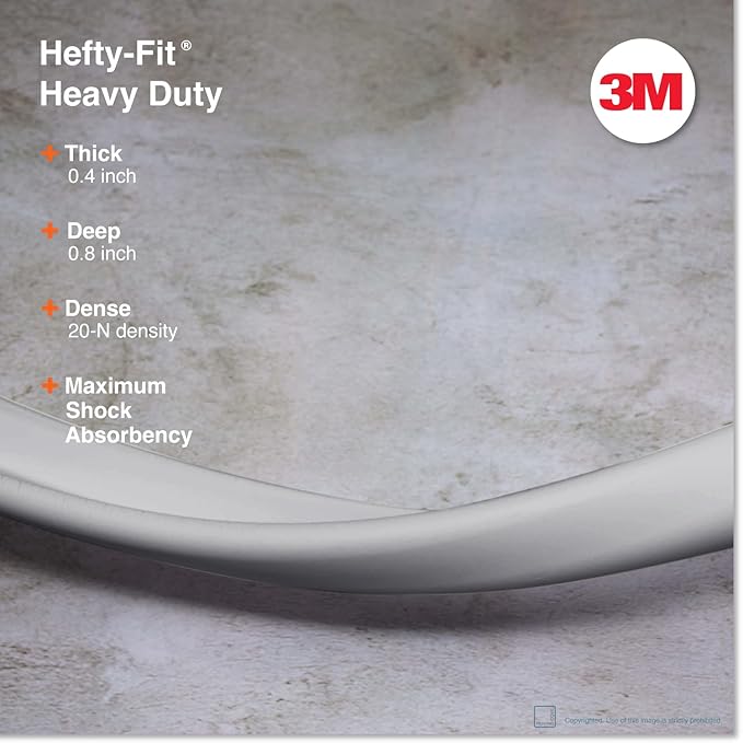 Roving Cove HeftyFit Edge Protector for Baby Proofing (9ft Large Edge Only), Heavy-Duty Soft Furniture Edge Bumper Guards, Desk Edge Cushion, Wall Corner Covers, 3M Adhesive, Stone Grey