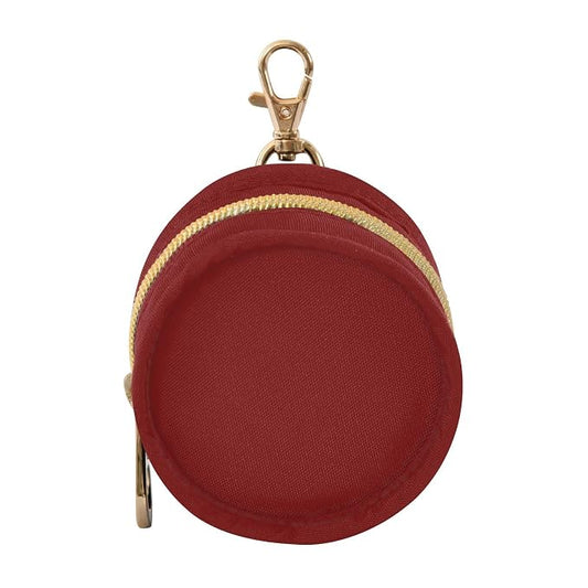 Wine Red Pacifier Holder Case Newborn Pacifier Storage Pouch for Boys Girls Easy Attach to Diaper Bag Portable Baby Essentials Container