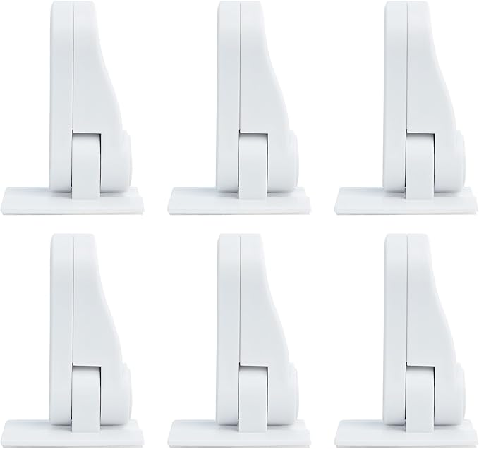 Child Proof Door Lever Lock(6 Pack) - Baby Proofing Door Handle Lock, 3M Adhesive & No DrillingNeed, Minimalist Design, Child Safety Door Handle Locks