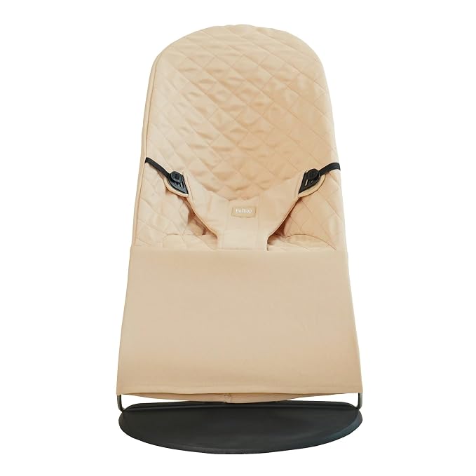 Fabric seat for Bouncer Belltop Compatible with BabyBjörn Bouncer: Soft & Bliss. Cover for Baby Bouncer (seat): Hypoallergenic & Breathable. Seat for Baby Swing: Ergonomic (Beige)