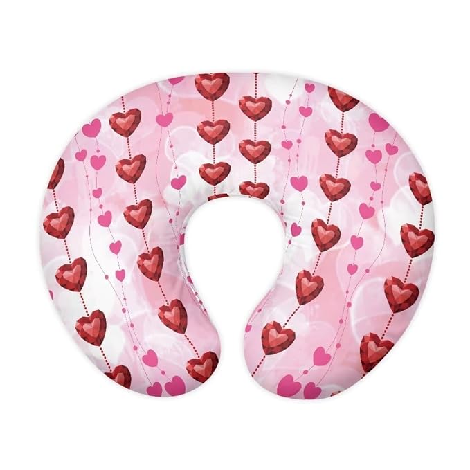 Cute Love Print Valentine Nursing Pillow Cove,Infant Newborn Nursery Bottle Breast Feeding Pillowcase (Pillow NOT Included)