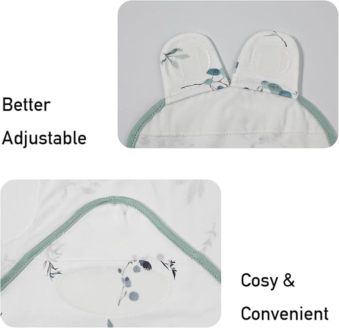 Baby Swaddle Sleep Sack 3 Pack, Organic Cotton Newborn Swaddle Wraps for 0-3 Months, Adjustable Wings, Breathable Soft Swaddling Blankets for Infant Boys Girls, Baby Sleep Essentials