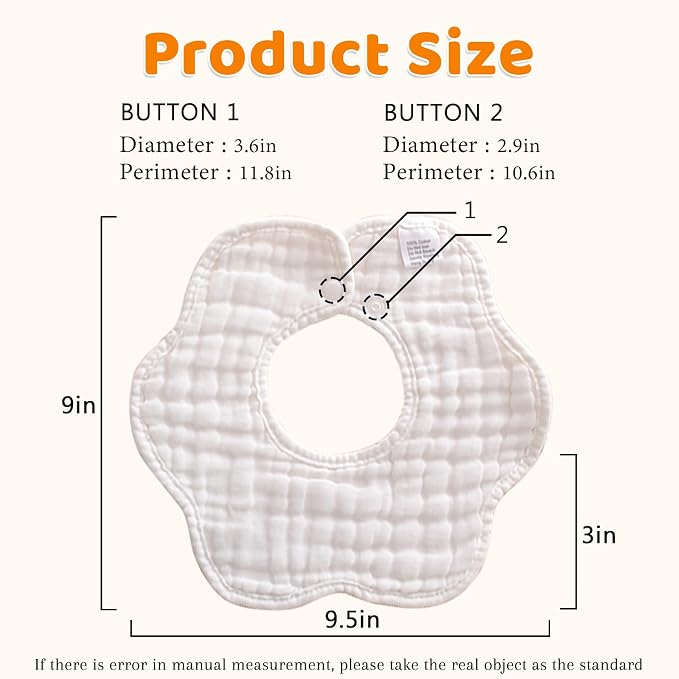 Baby Bibs Muslin Drool Teething Drooling Bibs for Baby Girl Boy Muslin Cotton