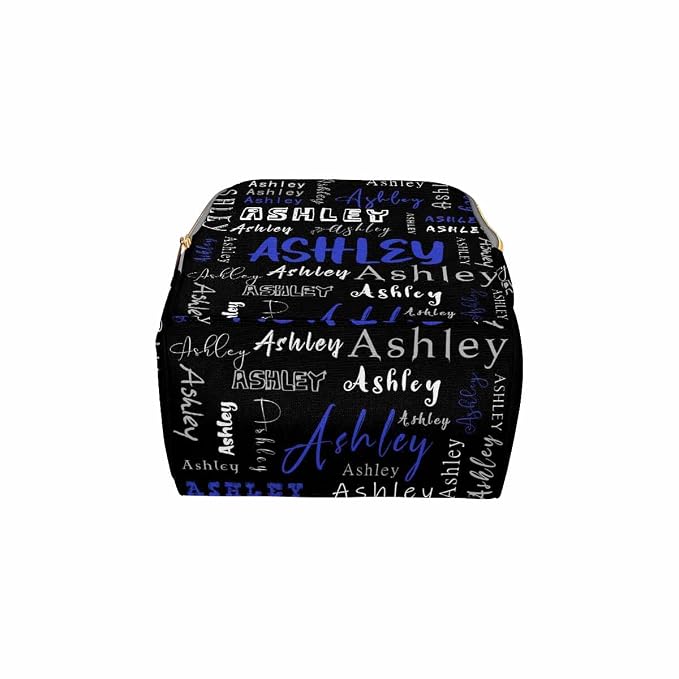 InterestPrint Custom Name Diaper Backpack - Customized Blue Black White Signature Personalized Monogram Laptop Nursing Backpack With Name - Shoulders Casual Daypack Travel Bag for Women