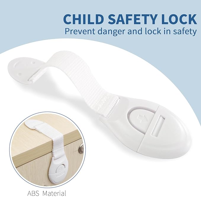 10 Pack Child Safety Ribbon Locks.