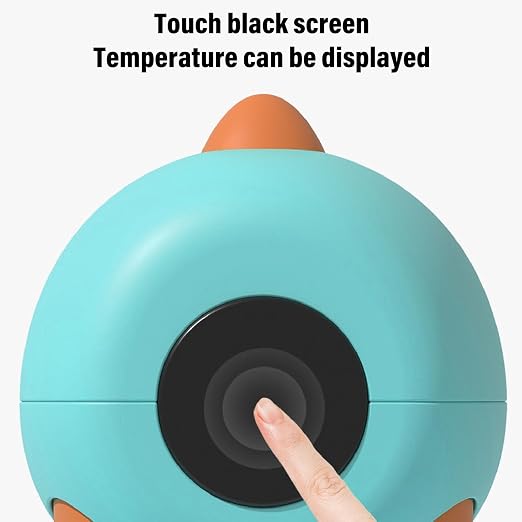 Fafeicy Dinosaur Baby Bath Thermometer, Digital Water Temperature Monitor for Infants with Real Time Display, Ideal Bath Companion for Newborns (Blue)