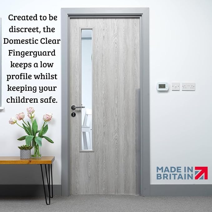 Cardea Child Safety Door Finger Pinch Guard Hinge Protectors Pack - Clear … (Single Pack)