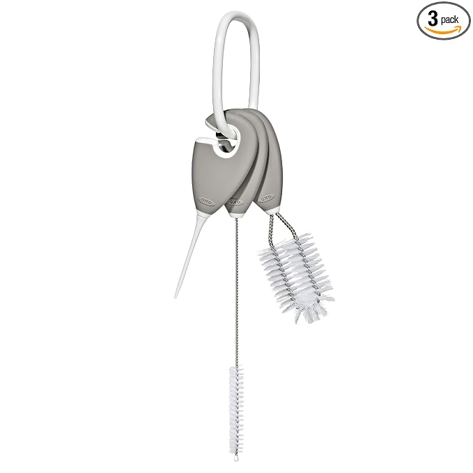 OXO Tot Cleaning Set for Straw & Sippy Cup - Pebble