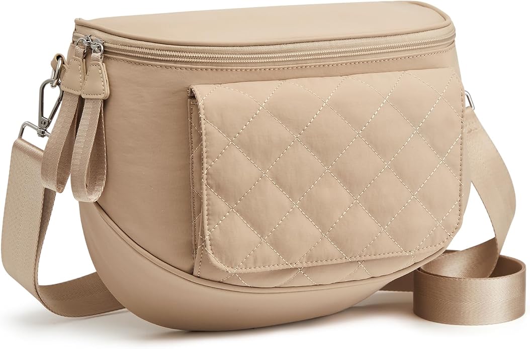 G4Free Small Diaper Bag with Portable Changing Pad Nylon Crossbody Purse Bum Bags with Wipe Pocket Women