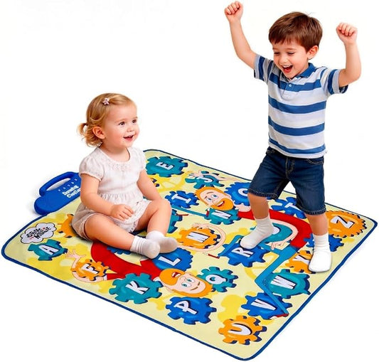 Steve and Maggie Baby Musical Toys for 1 Year Old, Alphabet Music Mat for Toddlers 1-3, ABC & Phonics Play Mat with 26 Songs, Educational Toddler Toys, Birthday Gifts for Boys Girls 1 2 3 4 5 Year Old