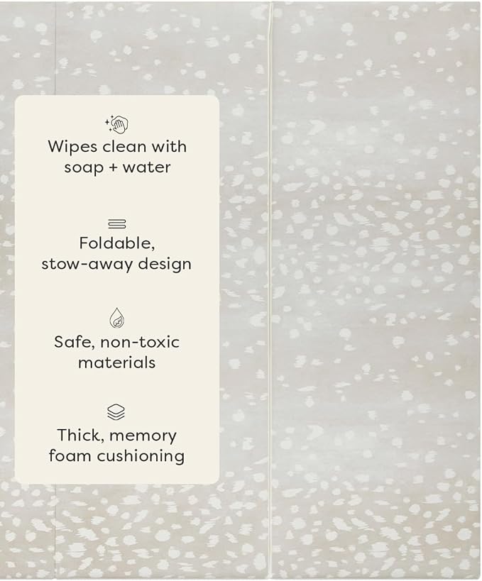 House of Noa Tumbling Baby Play Mat for Floor ??Foldable Foam Playmat for Babies & Kids, Non-Toxic Wipeable Baby Mat
