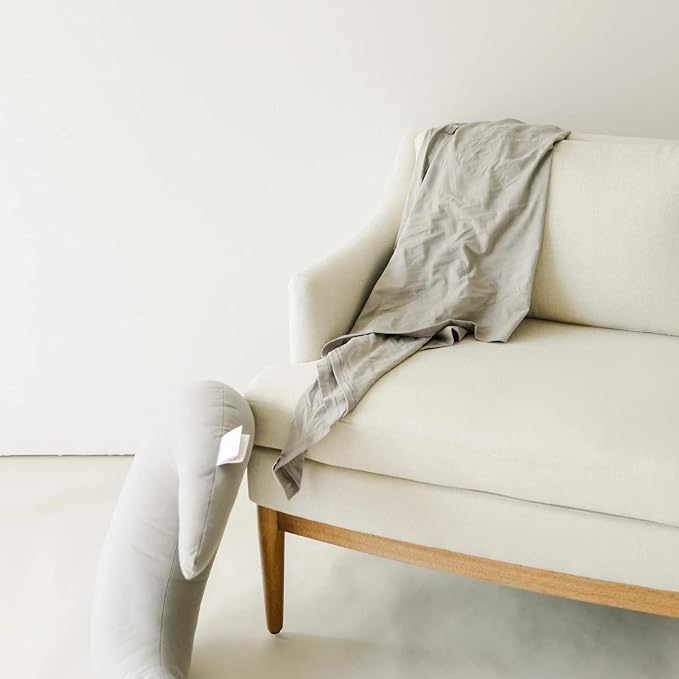 snuggle me Swaddle | Organic Cotton Swaddle Blanket, Soft Stretch, 47 x 47 inches (Stone)