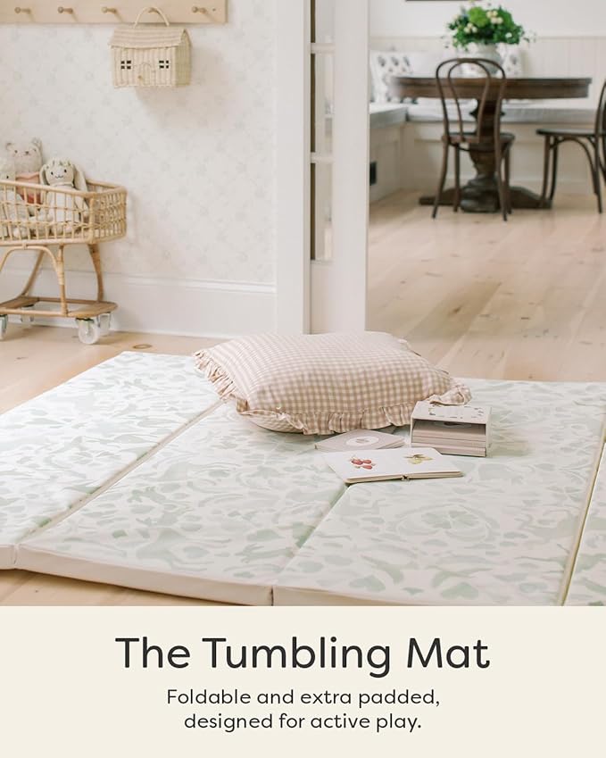 House of Noa Tumbling Baby Play Mat for Floor ??Foldable Foam Playmat for Babies & Kids, Non-Toxic Wipeable Baby Mat