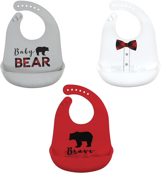 Little Treasure Unisex BabySilicone Bibs
