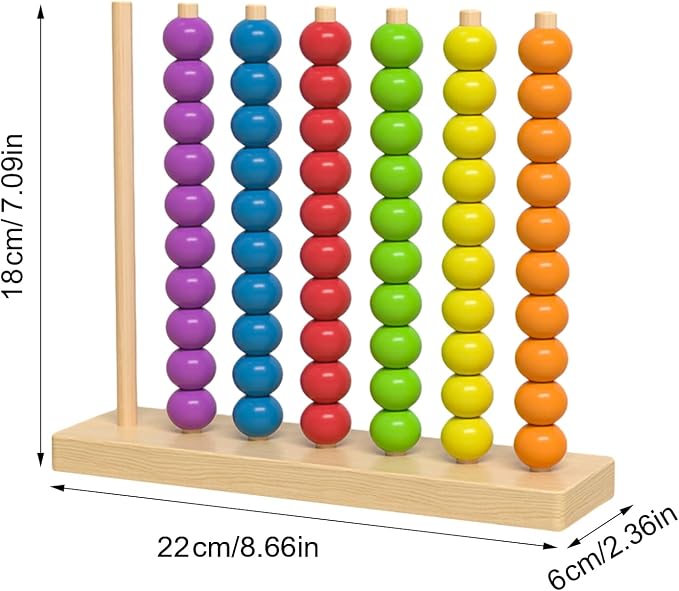 Wooden Color Match Challenge Game,Travel Stacking Game - 60 Colorful Rings & Cards, Quick Puzzle Game for Family, Teens, Adults - Fun Tabletop Games #A