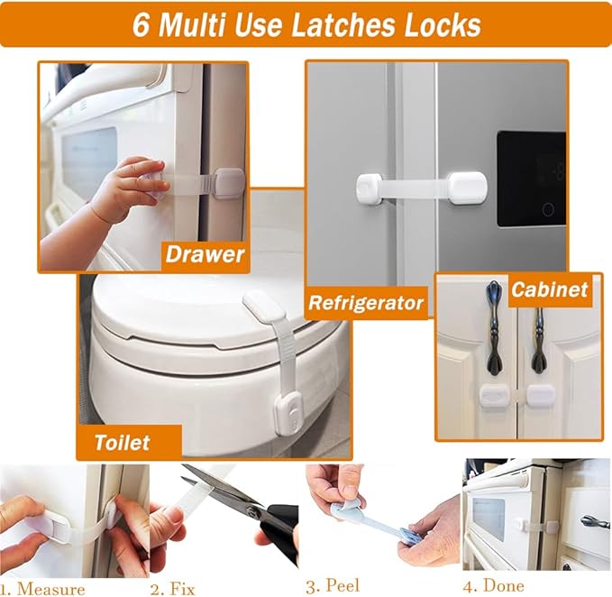 Baby Proofing Kit 58 Packs- Child Safety Essentials Set with Invisible Cabinet Locks, Corner Guards and Outlet Covers Baby Safety Products - All-in-one Super Value Child Proof Kit