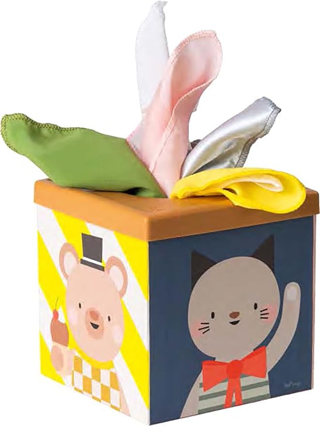 Taf Toys Multi-Sensory Montessori Baby Toy Infant Toys 6-12 Months 16pcs Pieces Baby Tissue Box Toy, Shape Sorter, Play Balls Learning Toys Toddlers 1-3 Motor Skills Development Toddler Activity Cube