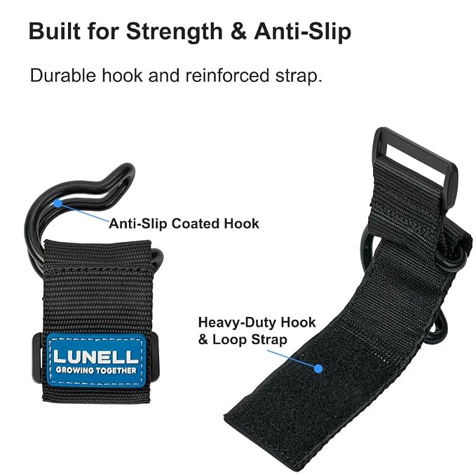 LUNELL Stroller Hook Strap for Kids Scooter and Diaper Bag Universal Stroller Accessory