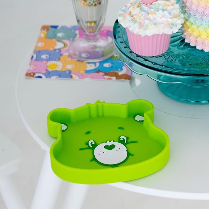 Care Bears Good Luck Bear Silicone Suction Plate BPA-Free Food-Grade Silicone Baby Plate | Strong Suction for Babies & Toddlers | Dishwasher Safe | Baby-Led Weaning