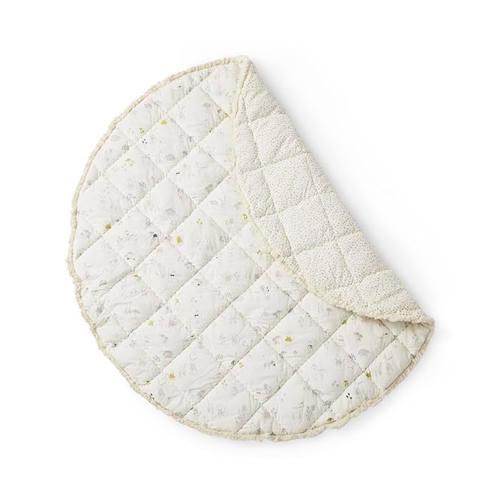 Pehr Baby Play Mat, Magical Forest | Ultra-Soft Quilted 100% Cotton Exterior with Plush Polyester Fiberfill | 40??Diameter