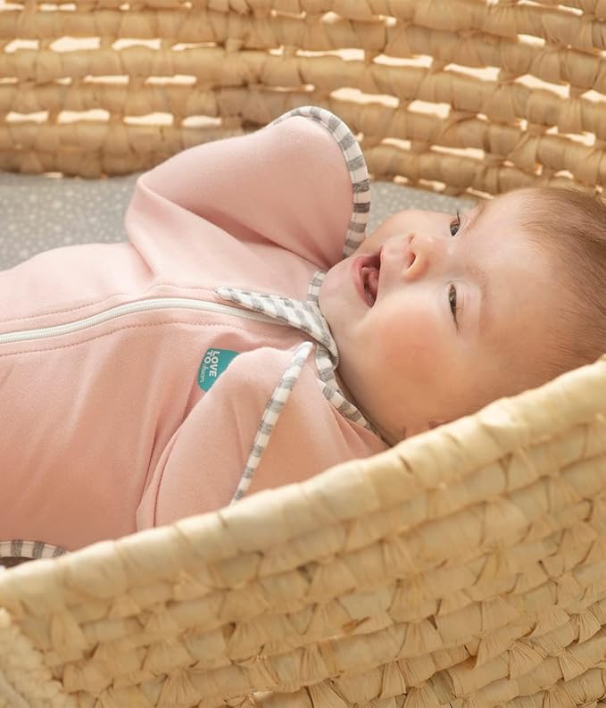 Love to Dream Swaddle UP Self-Soothing Sleep Sack, Dramatically Better Sleep, Snug Fit Calms Startle Reflex, 1.0 TOG, Small 8-13 lbs, Dusty Pink