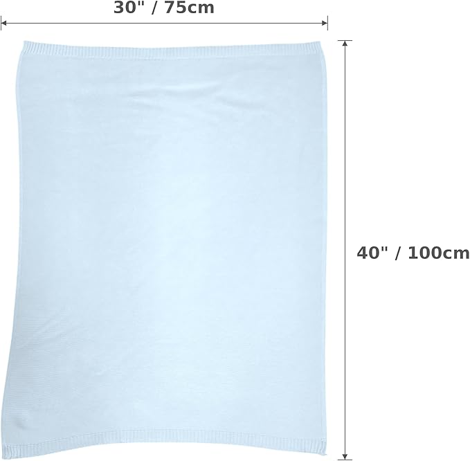 The Classic Blanket - 100% Organic Cotton Baby Blanket, American Made, 30x40in - Bassinet, Crib, Stroller - Gift Registry Baby Shower for Newborns and Kids (Baby Pink)