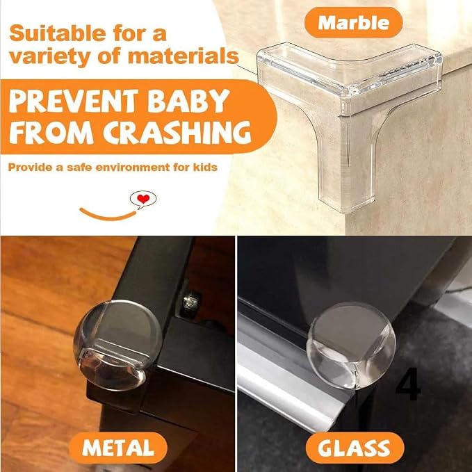 Corner Protectors for Baby,15 PCS Table Corner Potectors for Kids,Clear Baby Proofing Edge Protector with Strong Adhesion,Furniture Corner Protectors (Style 2)