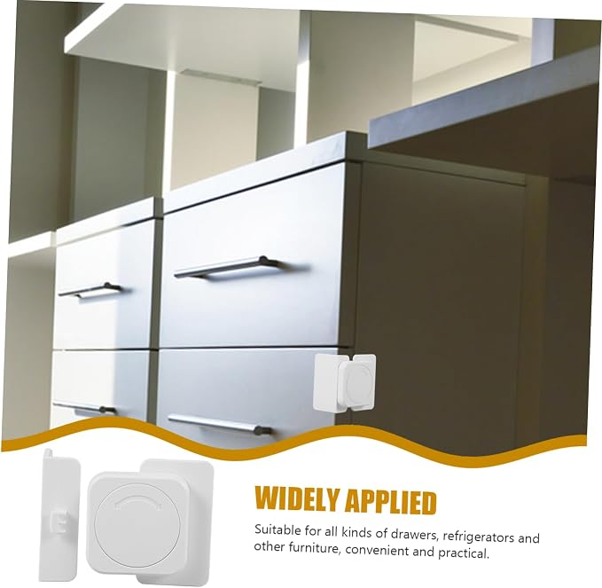 Tofficu Boy Girl Safety Locks Cabinet Locks for Boy Girl Babyproof Easy to Install Stylish Design