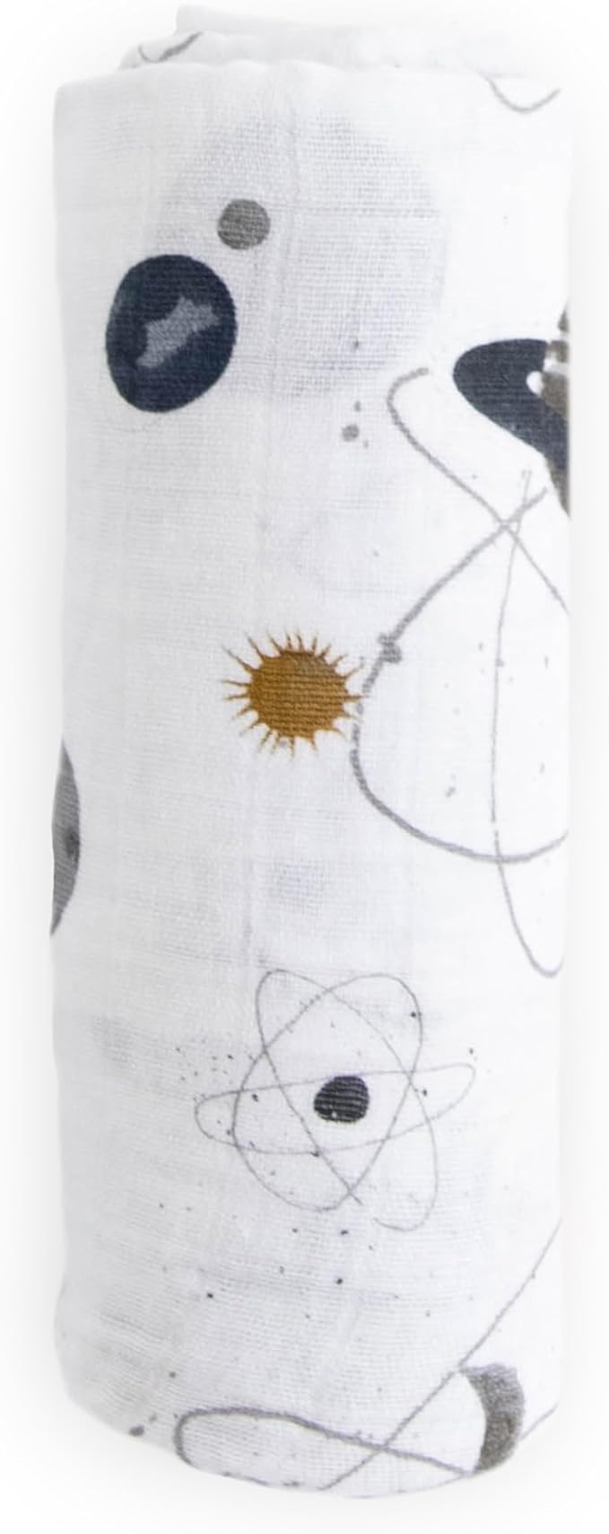 Little Unicorn Premium Cotton Swaddle Baby Blanket | Breathable Fabric | for swaddling, Play, Nursing & More (Planetary)