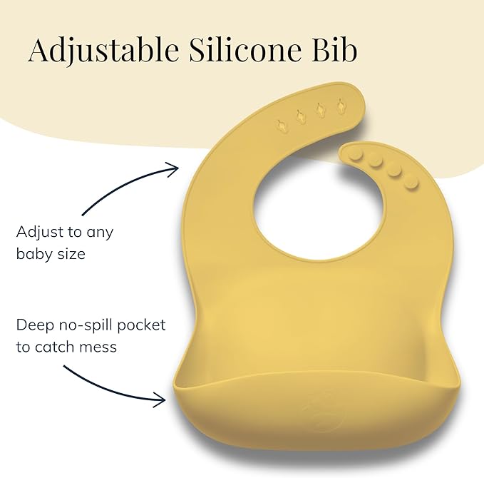 Little Loon Baby Led Weaning Starter Set ??Complete Silicone Feeding Kit for 6+ Months - Baby Plates, Bibs, Spoons & Sippy Cup - Baby Shower Gifts - Sun