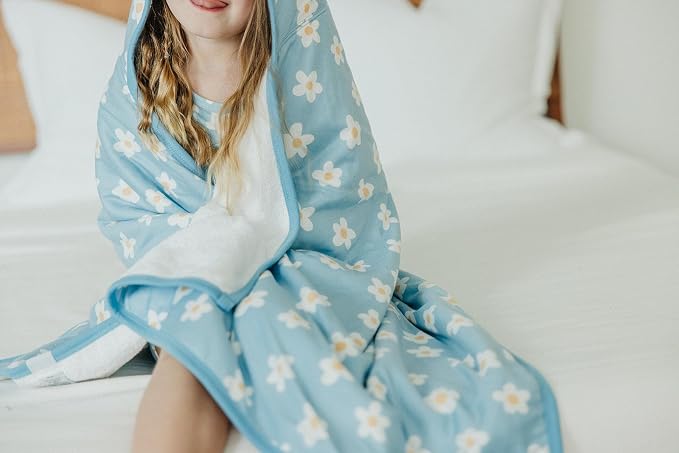 Copper Pearl Hooded Bath Towels Premium Knit/Terry Cloth Toddler Towels with Hood, Pockets, and Cool Designs - Great to Gift and Make Bath Time Fun - Big Kids Hooded Towel, Della