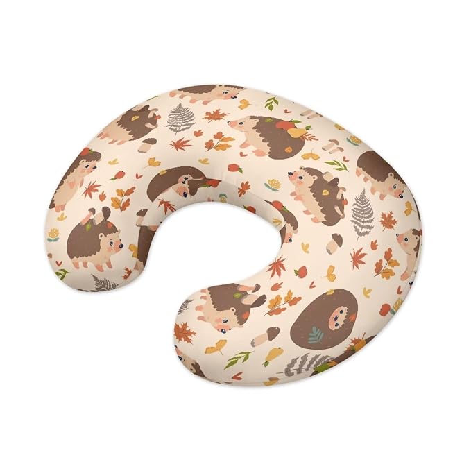 Nursing Pillow Cover Hedgehogs Breast Feeding Pillows for Babies Boys & Girls Soft Breathable Nursing Pillow Case U Shaped Nursing Pillow Slipcovers for Breastfeeding Mom
