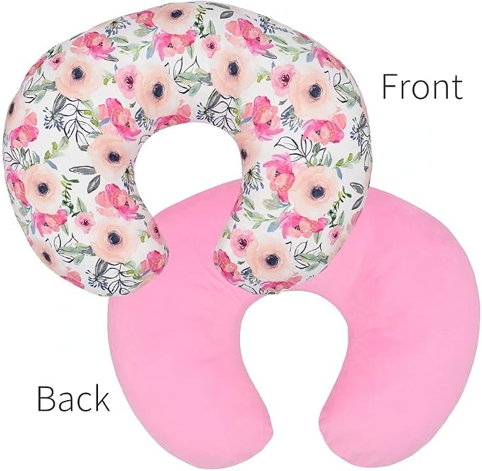 Boyoung Stretchy Nursing Pillow Covers Ultra Soft Slipcovers for Breastfeeding for Baby Girls Boys, Feeding Pillow Cover Fits Standard Infant Support Pillows Positioners Nursing Pillow Case
