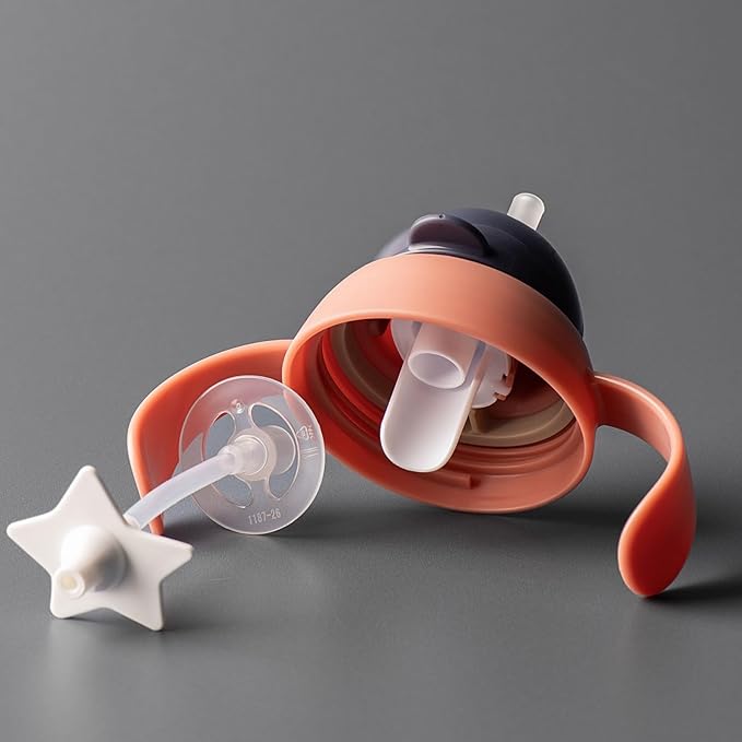 Tommee Tippee Starter Weighted Straw Baby & Toddler 10oz Sippy Cup for 6 Months+, with Silicone Weighted Straw and Easy-Hold Handles, BPA Free, Pink, Pack of 2
