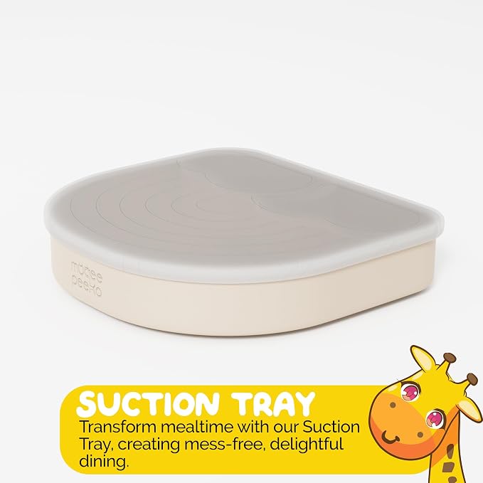 Silicone Baby Feeding Set with Sectioned Baby Plates with Suction and Baby Eating Utensils sets with Toddler forks and spoons - (3 Piece Set) Baby Led Weaning Supplies