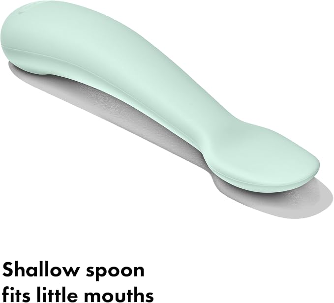 OXO Tot Mini Fork & Spoon Set – Opal, Baby Essentials