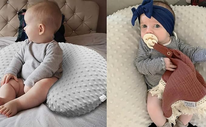 Minky Nursing Pillow Cover Breast Feeding Pillow Cover Slipcover U Shape for Baby Boy Girl,Cover Only(Pillow & Pad Cover Butterfly, Pack of 2)