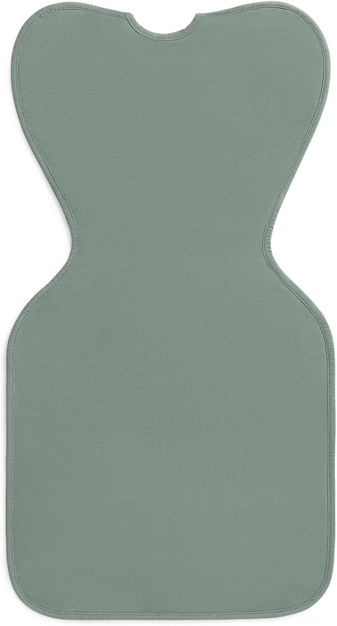 Love to Dream Swaddle Up Bamboo, Arms Up Position, Soft and Luxurious 100% Viscose from Bamboo - Wearable Blanket - 1.0 TOG - (20-24°C) Ideal for Moderate Temps, Medium 13-19lbs, Deep Olive